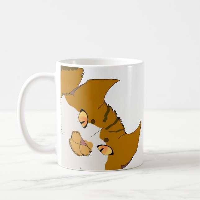 Jingle Claws Katt & Träd Julmugg Kaffemugg (Vänster)