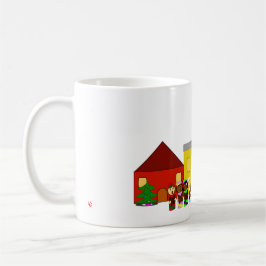 Jingle Claws Train Town Wraparound Mug #1 Kaffemugg