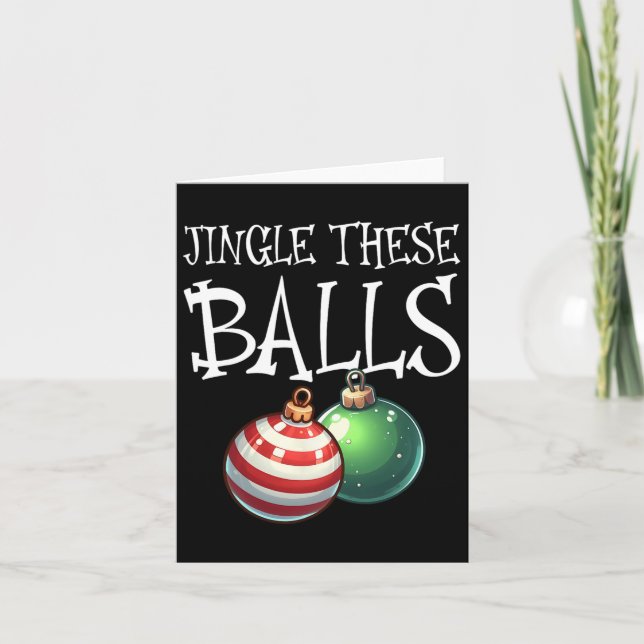 Jingle de här otyglade Manarna jul Kort (Framsida)