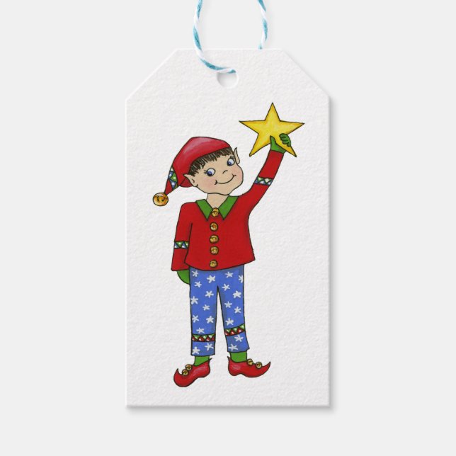Jingle Elves (McNaughty) Presentetikett (Framsidan)