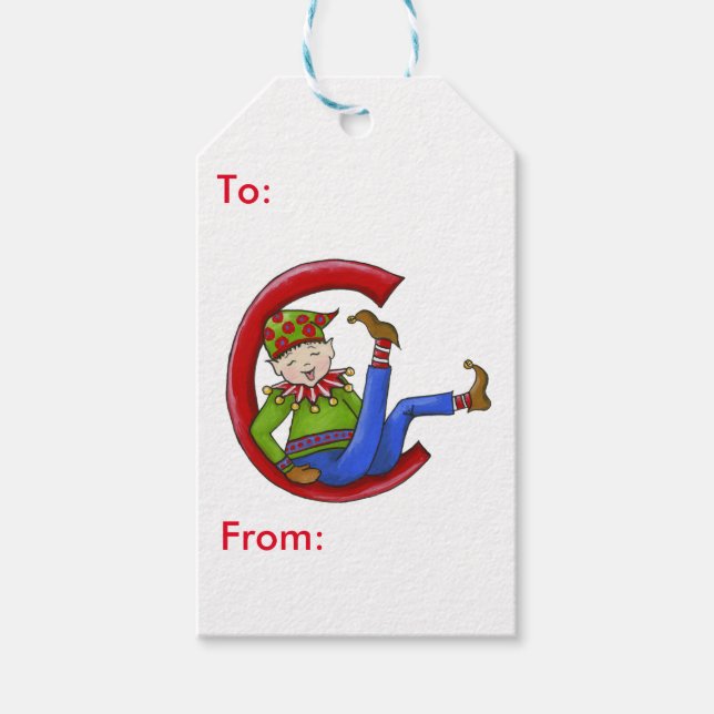 Jingle Elves (Sam) Presentetikett (Framsidan)