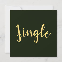 JINGLE Festive Script Rik Forest Grönt Background