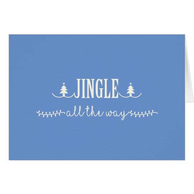 Jingle hela vägen hälsningskort (Framsidan Horizontal)