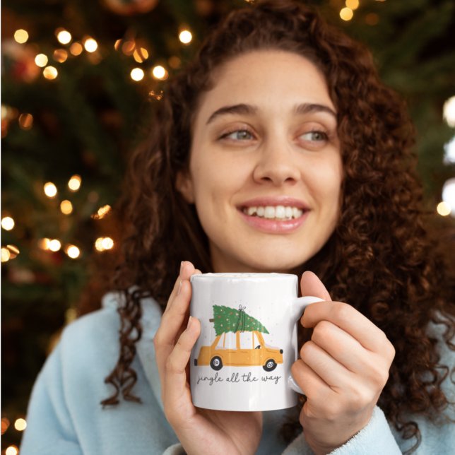 Jingle hela vägen, Helgdag och Julgran Kaffemugg (Skapare uppladdad)