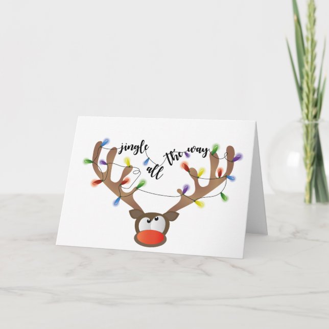 Jingle hela vägen helgkort (Framsida)