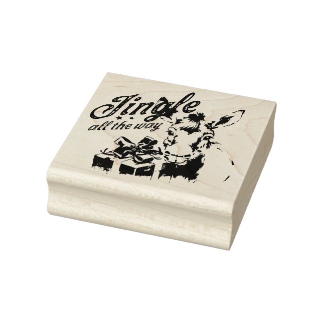 Jingle hela vägen Jul Farm Donkey Stämpel (Stämpel)