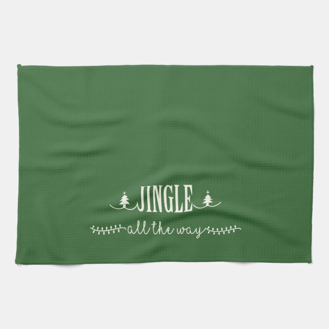 Jingle hela vägen kökshandduk (Horisontell)
