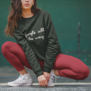 Jingle hela vägen Roligt Neon Trendig Snyggt Kär T Shirt