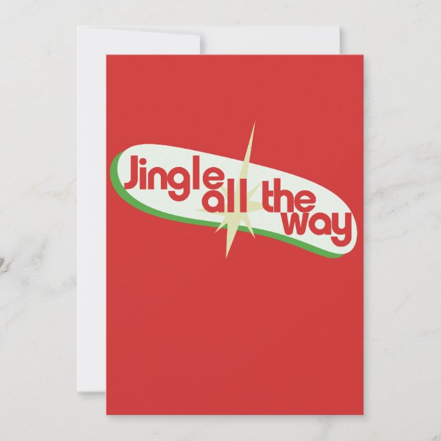 Jingle hela vägen till julafton inbjudningar (Framsida)