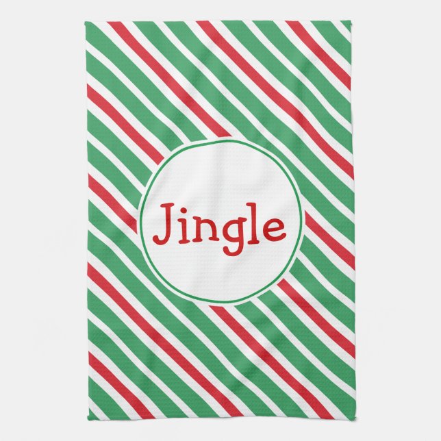 Jingle Helgdag Kitchen Towel Kökshandduk (Vertikal)