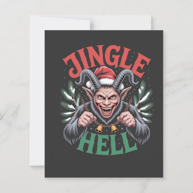 Jingle Heljul Krampus Evil Julafton (Framsida)