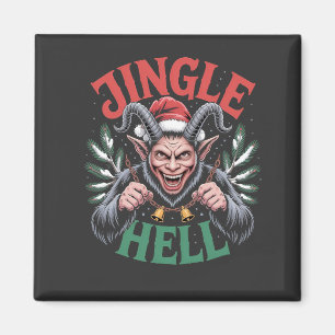 Jingle Heljul Krampus Evil Julafton Magnet