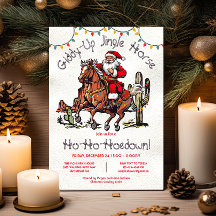 Jingle Horse Santa Helgdag jul Hoedown Party