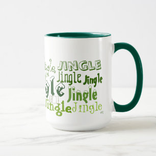Jingle Jingle Grönt Helgdag Graphics Mugg