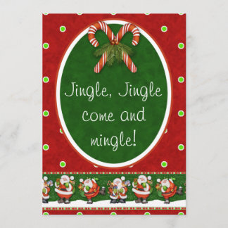 Jingle, Jingle kom och mingle!Jul Party Inbjudningar