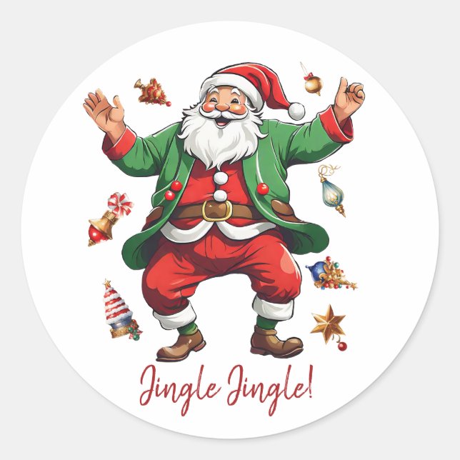 Jingle Jingle! Runt Klistermärke (Framsida)