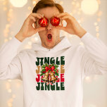 Jingle Jingle Vintage Guld Klockor & Holly Hoodie<br><div class="desc">Lägg till en festlig beröring till din helgdag-gardin med den här vintage-inspirerade jult-tröjan. Utformningen av 60:s-stil-klockor med hal och bär, vilket ger en nostalgisk vibe till ditt säsong firande. Ord-jingeln är uppspelt fyra gånger i ett retroteckensnitt och skapar en roligt och ett sansat utseende som är perfekten för att sprida...</div>