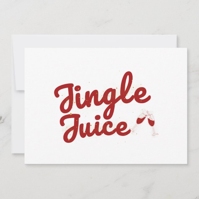 Jingle Juice, Holiday-festkort Julkort (Framsida)
