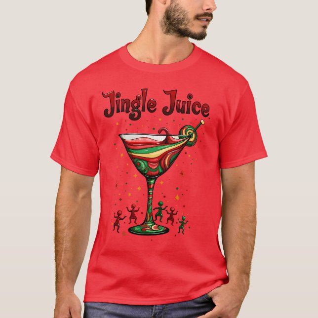 Jingle Juice Jingle Vibes T Shirt (Framsida)