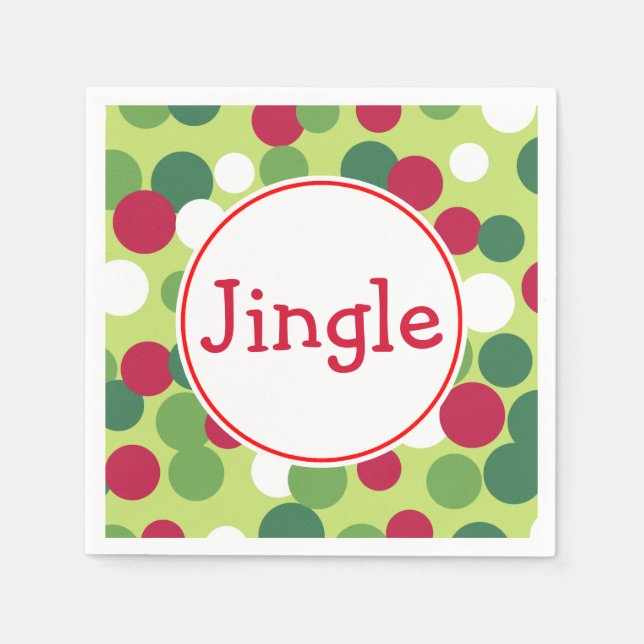 Jingle jul Napkins Pappersservett (Framsidan)
