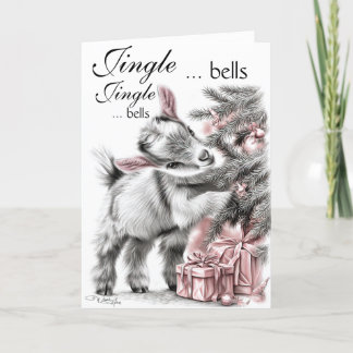 Jingle Klockor - Baby Goat-jul Helgkort