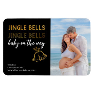 Jingle Klockor Baby om julfoto Magnet