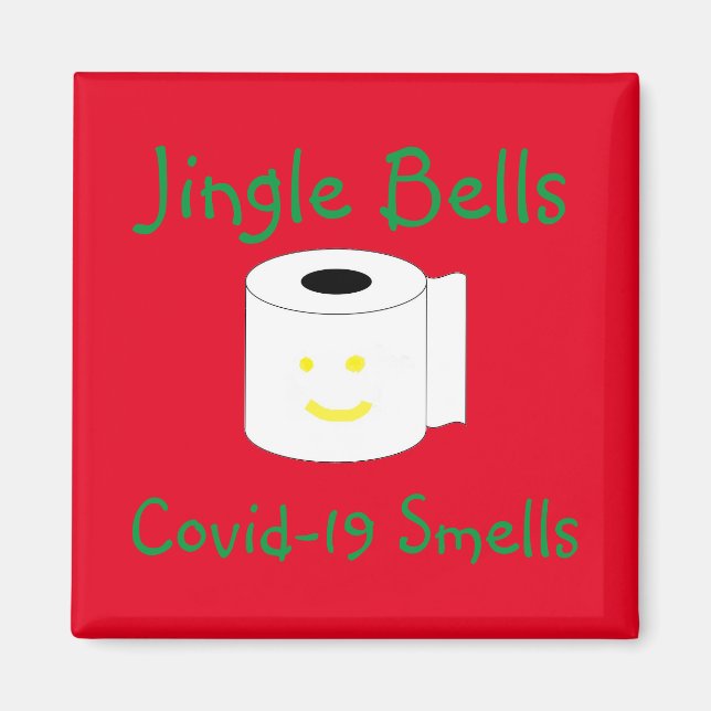 Jingle Klockor Covid-19 Smells Magnet (Framsidan)