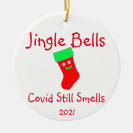 Jingle Klockor, Covid still Smells Ceramic Ornamen Julgransprydnad Keramik