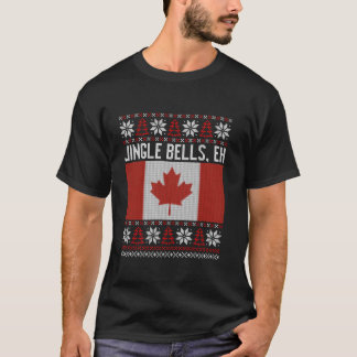 Jingle Klockor eh Funny Canadian Ugly Sweater Kris T Shirt