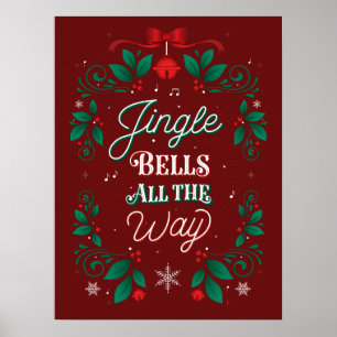 Jingle Klockor hela julen Poster 18 x 24