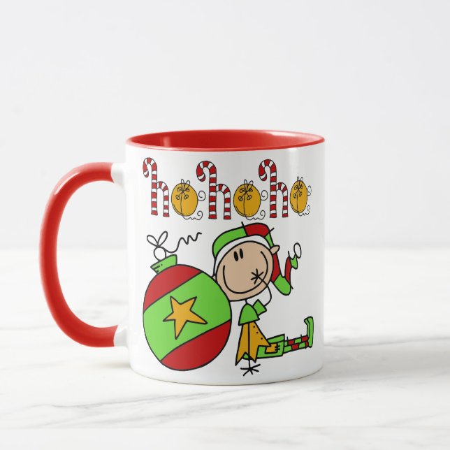 Jingle Klockor jul Helgdag Elf Mugg (Vänster)