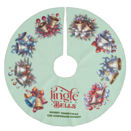 Jingle Klockor Julgransmatta Borstad Polyester