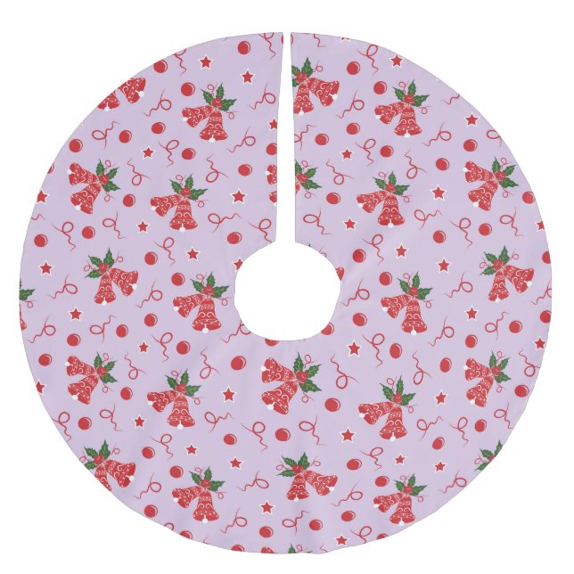 Jingle Klockor Julgransmatta Borstad Polyester (Framsidan)