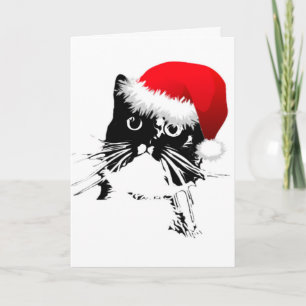 "Jingle Klockor" Kattjulkort Helgkort
