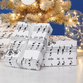 Jingle Klockor Lakan Musik Julafton Wrapping Pappe Presentpapper