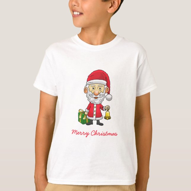 Jingle Klockor med Santa T Shirt (Framsida)