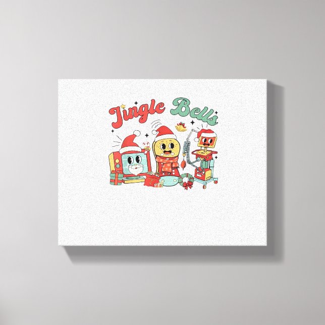 Jingle Klockor Nurse, Jul Nurse, Funny Christm Canvastryck (Framsida)