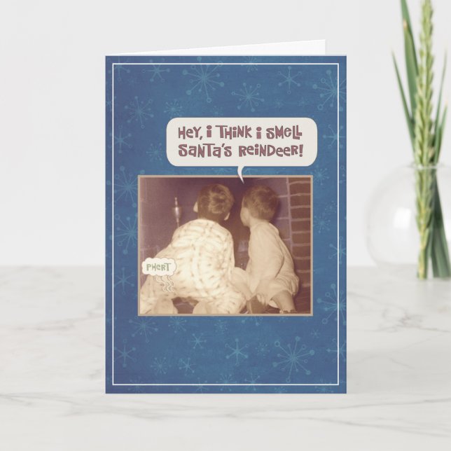 Jingle Klockor och Reindeer Smells Helgkort (Framsida)