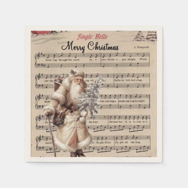 jingle klockor papper napkins pappersservett (Framsidan)