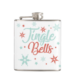 Jingle Klockor Pastel Red Grönt Cute Drinking Gift Fickplunta