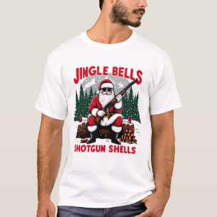 Jingle Klockor Pistol Snäcka jul  jultomten T Shirt