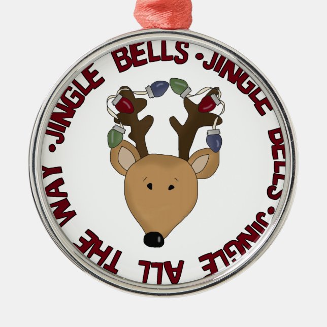 Jingle Klockor Reindeer Keepsak Ornament (Framsidan)