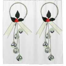 Jingle Klockor Shower Curtain