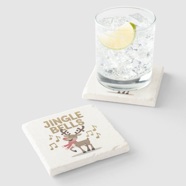Jingle Klockor Singing Reindeer Stenunderlägg (Sidan)