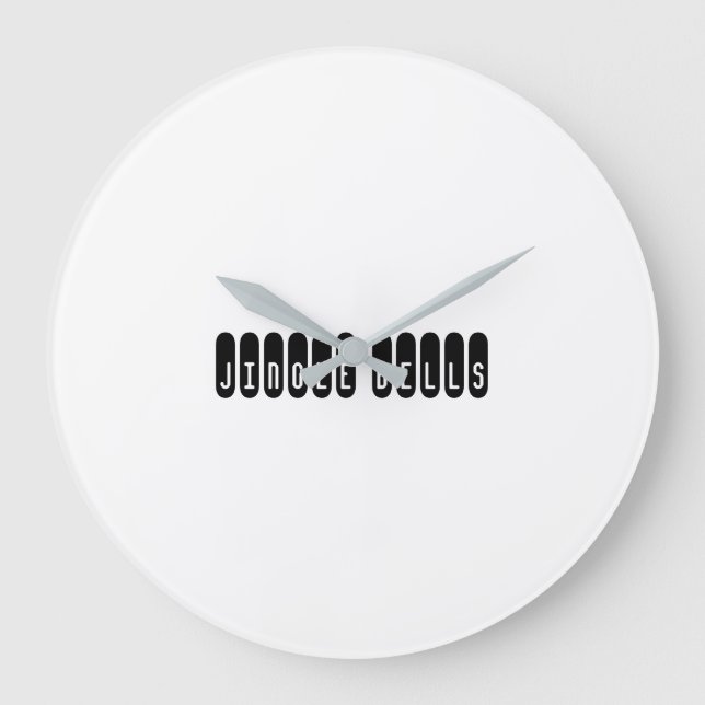 Jingle Klockor tryckt Wall Art Time Biet Decor (Framsida)