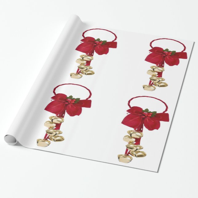 Jingle Klockor Wrapping Papper Presentpapper (Utrullad)