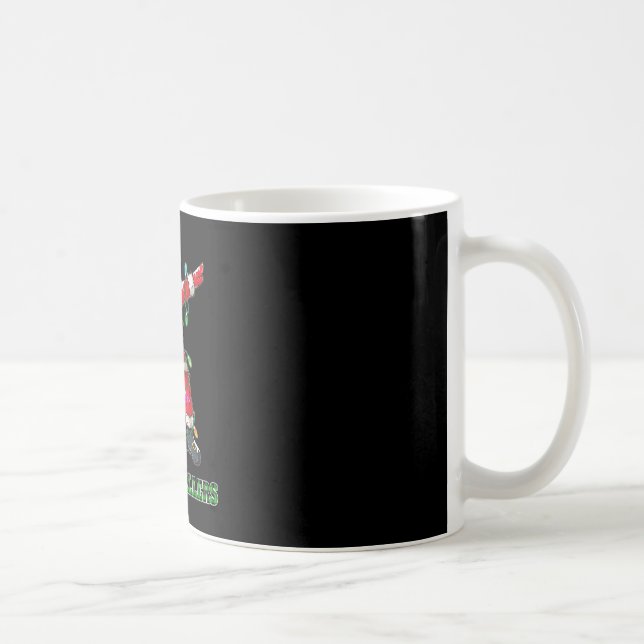 Jingle Llers Dabbing Santa Fotall Julfotboll Kaffemugg (Höger)