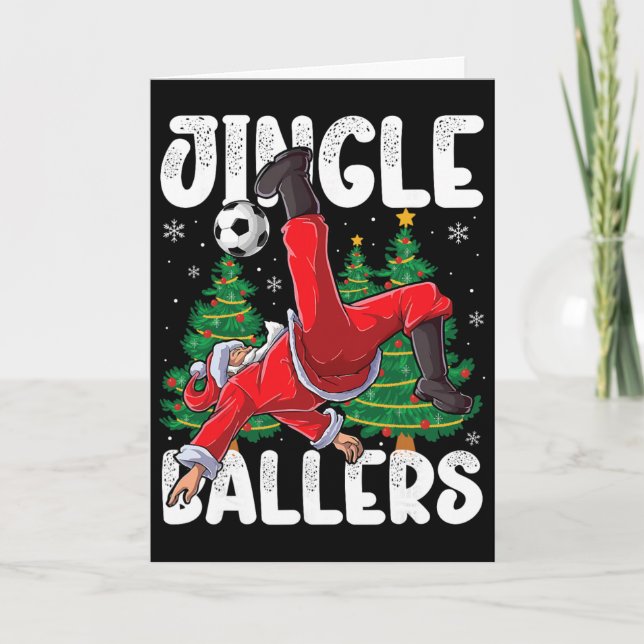 Jingle Llers Tomte Fotboll Plaid Jul  Kort (Framsida)