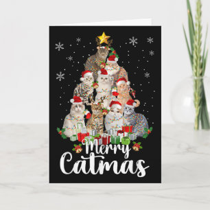 Jingle Meow Roliga Katter Jul Tröjor För Kattälska Kort