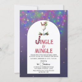 Jingle & Mingle Cocktail-Julfest Inbjudningar